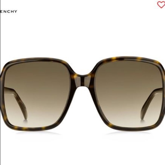 Givenchy Dark Havana Brown Gradient Square Sunglasses Case not included main image 4